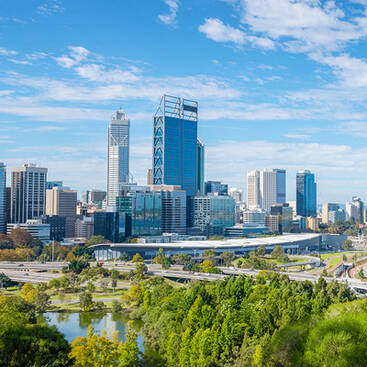 Perth city centre during the day